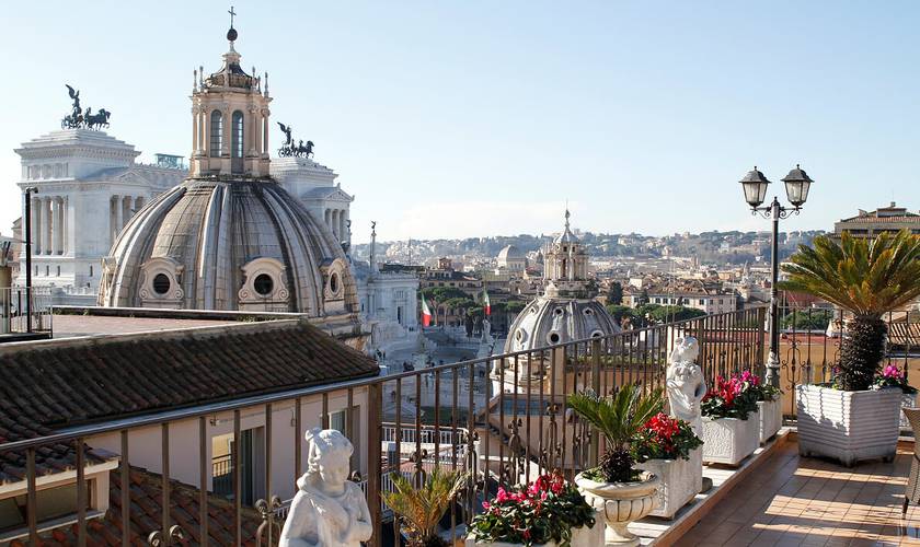 Fantastic rooftop Pace Helvezia Hotel Rome