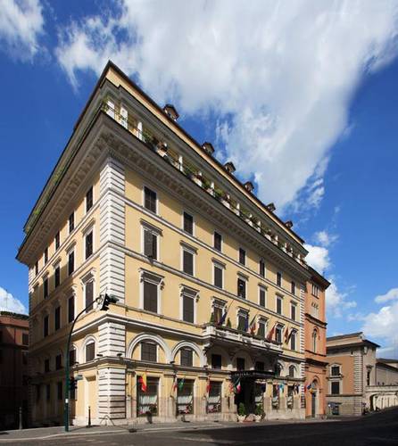 Fassade Pace Helvezia Hotel Rom